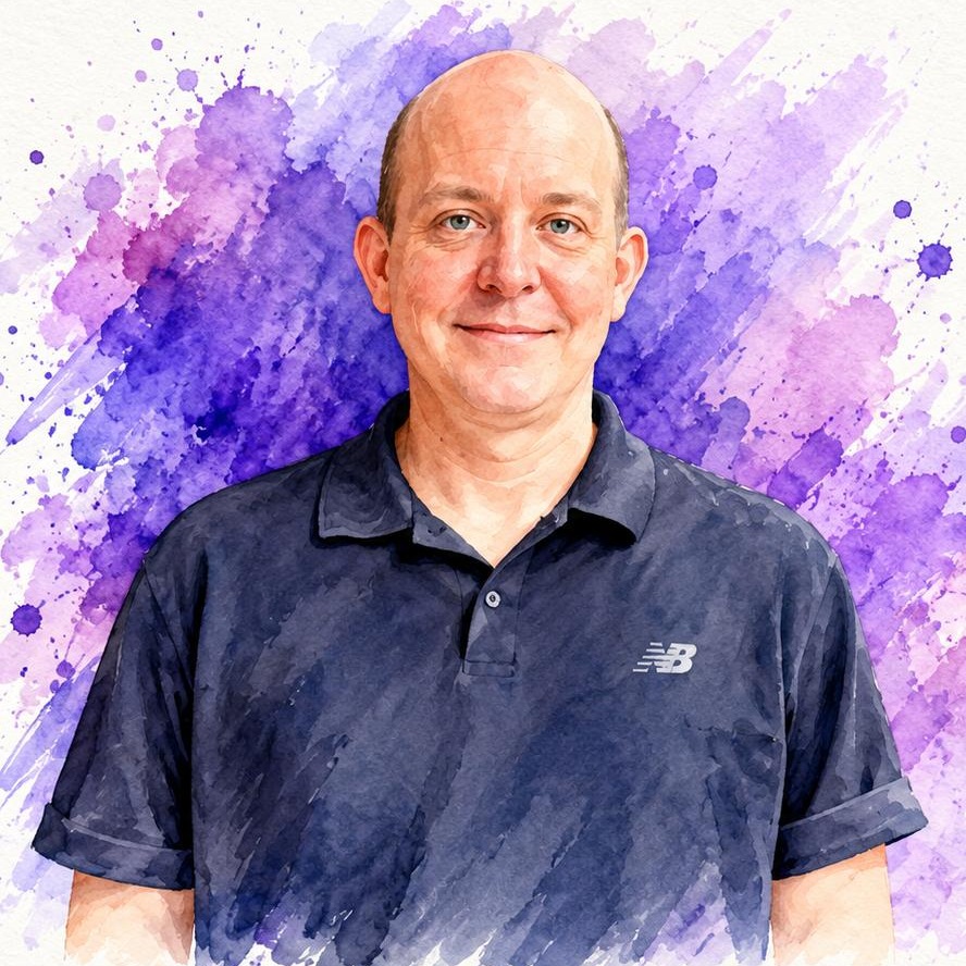 Illustrated portrait of Geoff W.