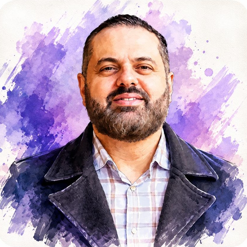 Illustrated portrait of Han Ayshan