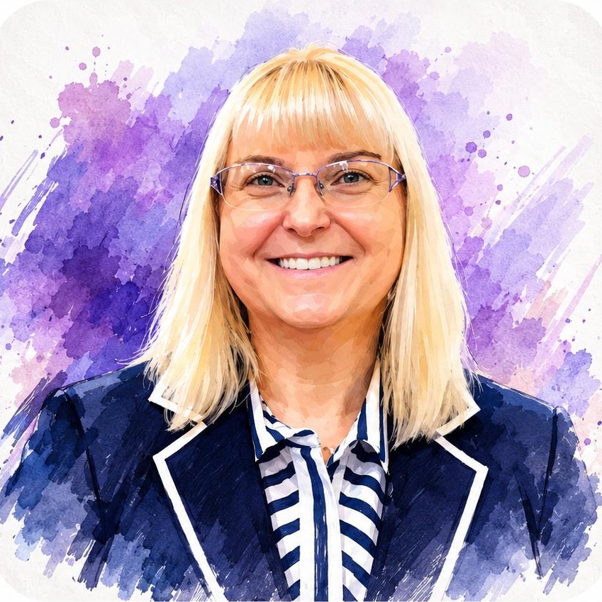 Illustrated portrait of Kate O’Brien