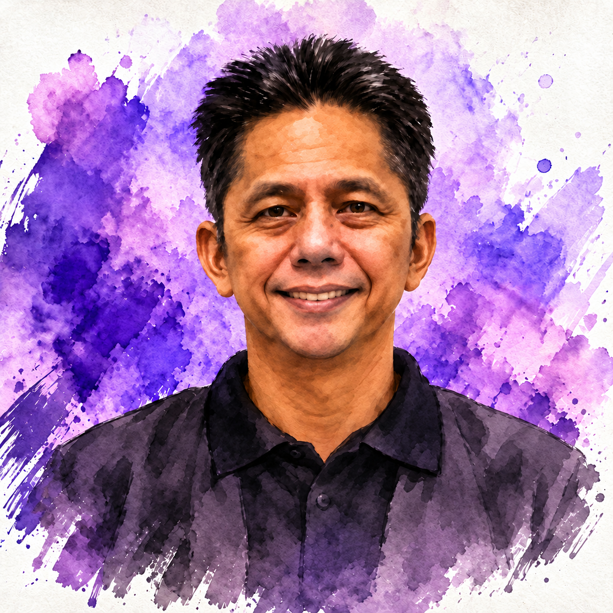 Illustrated portrait of Boon Fah C.