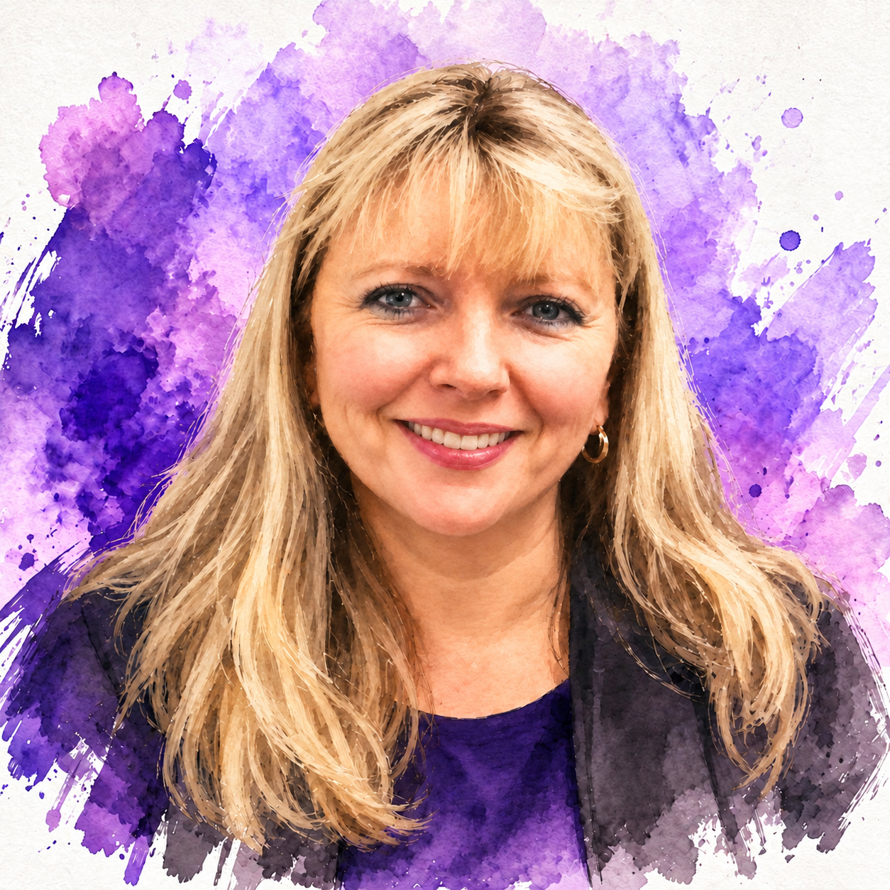 Illustrated portrait of Kelly G.